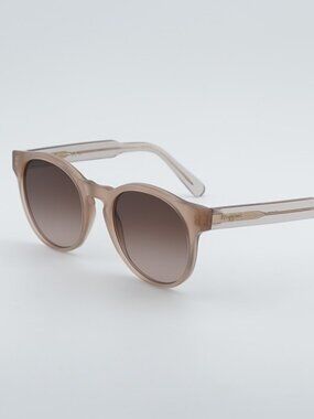 Salvatore Ferragamo SF1068S 278 Sunglasses Sand Round Frame, Brown Lenses
